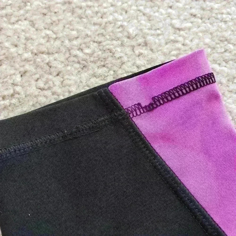 Reebok women's rbx cropped black leggings with purple waistband size medium - Picture 12 of 12